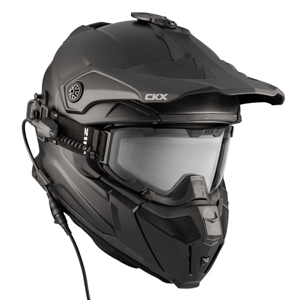 CKX Titan Original Electric Combo Helmet – Trail and Backcountry Solid Matte Black 2XL - Driven Powersports