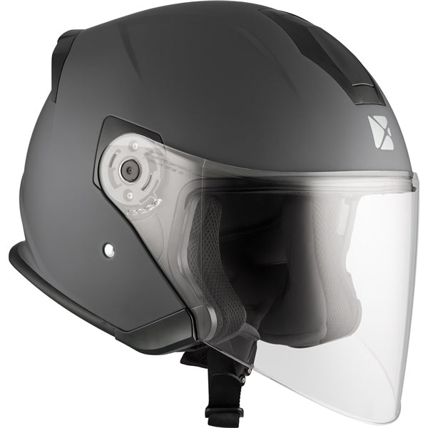 CKX Razor Open Helmet Solid Matte Gray XS Single Shield - Driven Powersports