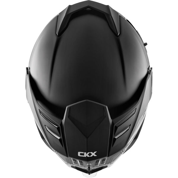 CKX Mission Free-Face Helmet Solid Electric Matte Black 2XS Photochromic Electric Double Shield - Driven Powersports