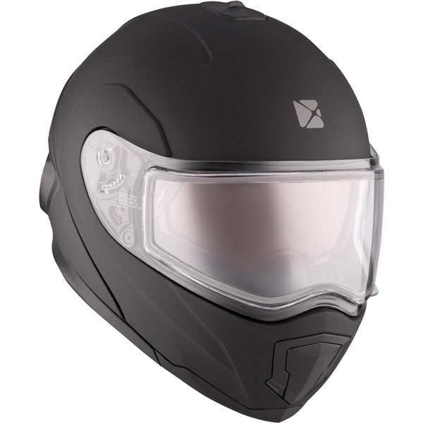 CKX Tranz 1.5 AMS Modular Helmet Solid Double Matte Black XS Double Shield - Driven Powersports