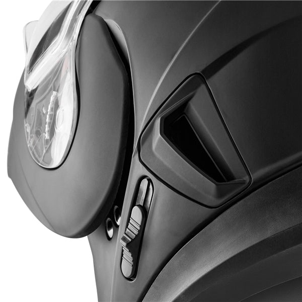 CKX Tranz 1.5 AMS Modular Helmet Solid Double Matte Black XS Double Shield - Driven Powersports