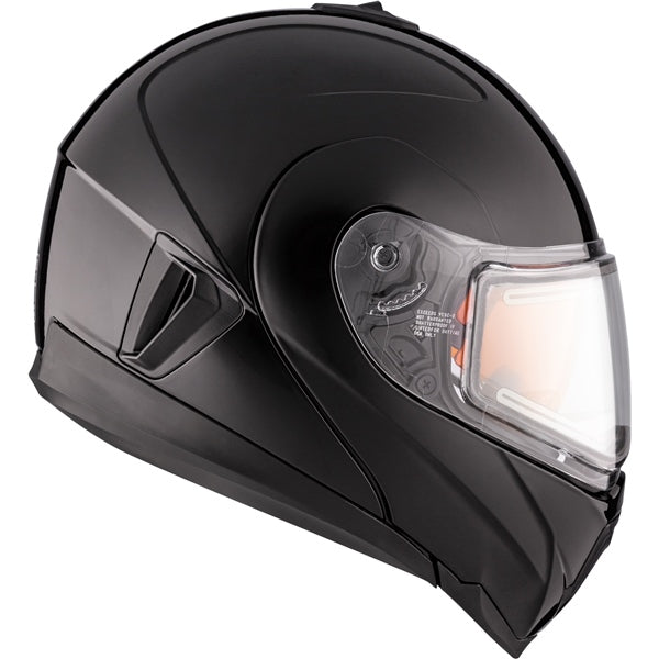 CKX Tranz 1.5 AMS Modular Helmet Solid Electric Black M Electric Double Shield - Driven Powersports