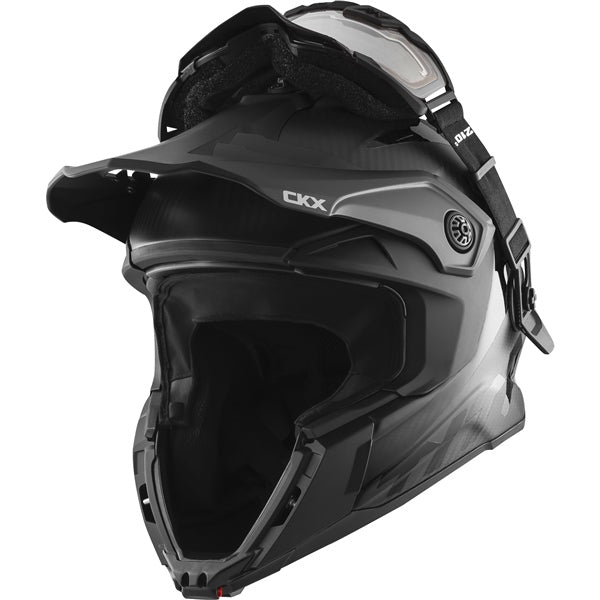 CKX Titan Original Carbon Electric Combo Helmet – Trail and Backcountry Solid Carbon XS - Driven Powersports