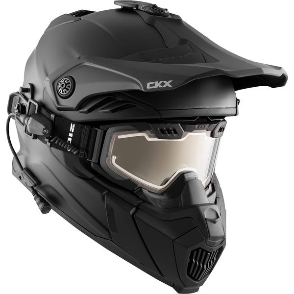 CKX Titan Air Flow Electric Combo Helmet - Backcountry Solid Matte Black XS - Driven Powersports