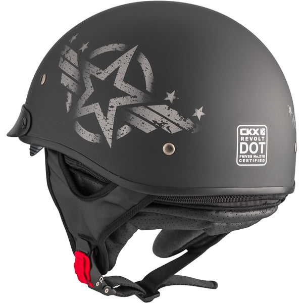 CKX Revolt RSV Half Helmet Decoy Matte Gray 2XL - Driven Powersports