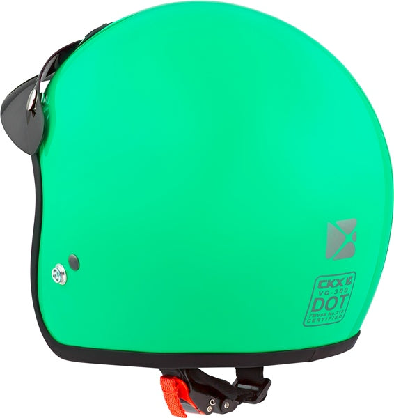 CKX VG300 Open-Face Helmet - Youth Solid L-XL Turquoise No Shield - Driven Powersports