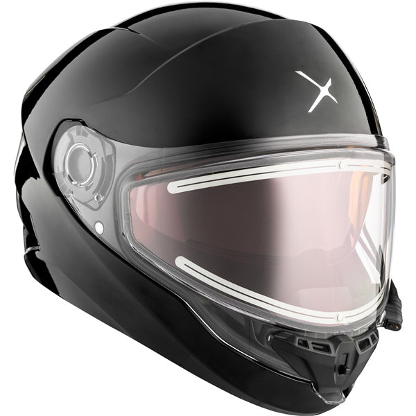 CKX Contact Free-Face Helmet Solid Electric Black M Electric Double Shield - Driven Powersports