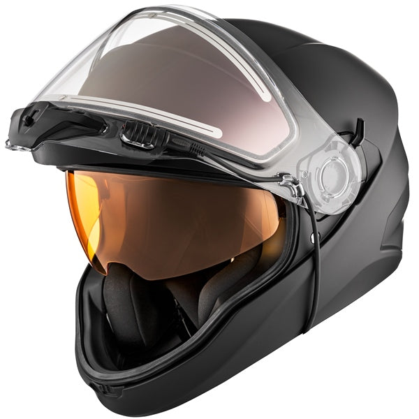 CKX Contact Free-Face Helmet Solid Electric Matte Black M Electric Double Shield - Driven Powersports