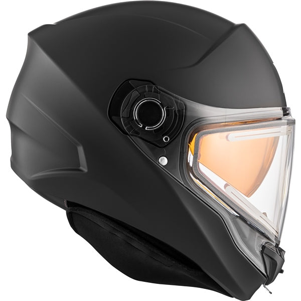 CKX Contact Free-Face Helmet Solid Electric Black 2XS Electric Double Shield - Driven Powersports