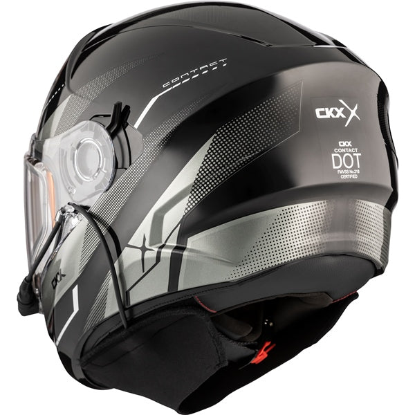 CKX Contact Free-Face Helmet Artik Electric Gray XS Electric Double Shield - Driven Powersports