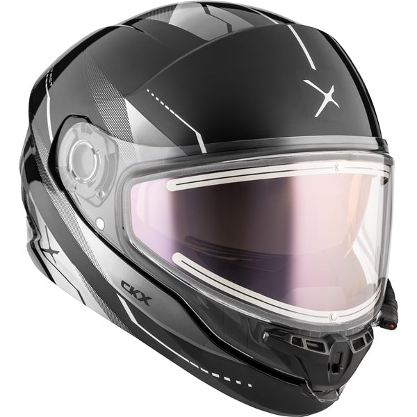 CKX Contact Free-Face Helmet Artik Electric Gray XS Electric Double Shield - Driven Powersports