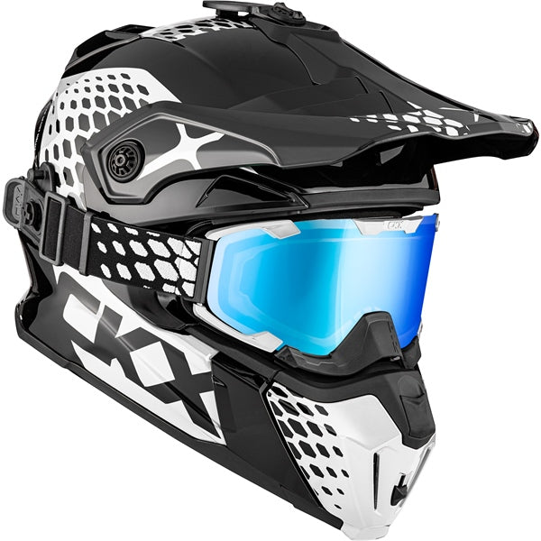 CKX Titan Original Helmet - Trail and Backcountry Viper Black, Glossy White S - Driven Powersports