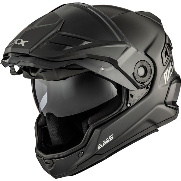 CKX Mission Free-Face Helmet Smoke Double Matte Black XS Smoke Double Shield - Driven Powersports