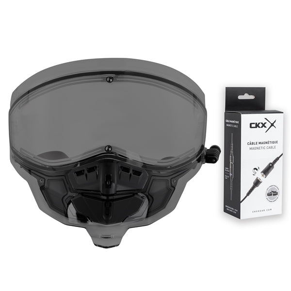CKX Shield Mission Electric Double Shield Smoke - Driven Powersports