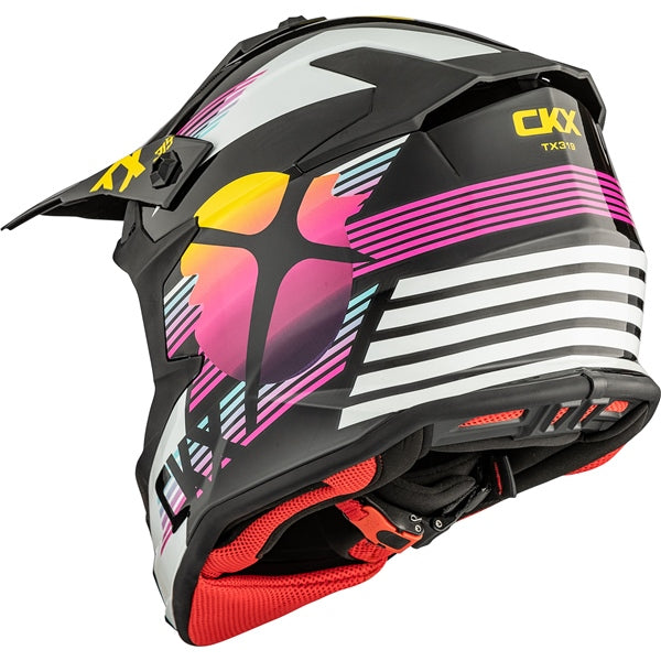 CKX TX319 Off-Road Helmet Galactic White, Glossy Black S - Driven Powersports