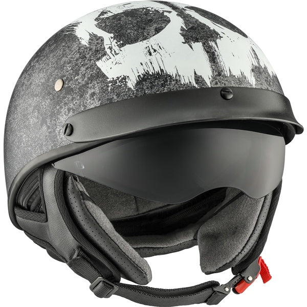 CKX Revolt RSV Half Helmet Lull Black, White M - Driven Powersports