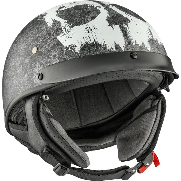 CKX Revolt RSV Half Helmet Lull Black, White M - Driven Powersports