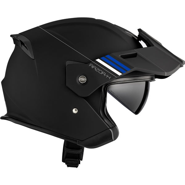CKX Razor-X Helmet Spark Blue XL No Shield - Driven Powersports