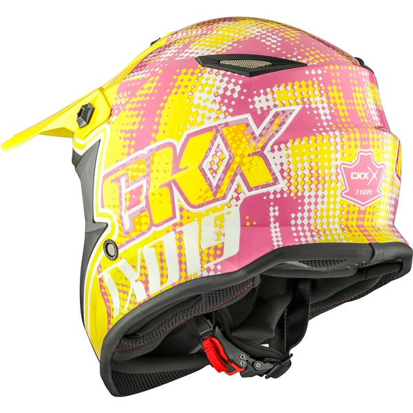 CKX TX019Y Off-Road Helmet Gleam S Yellow, Pink - Driven Powersports