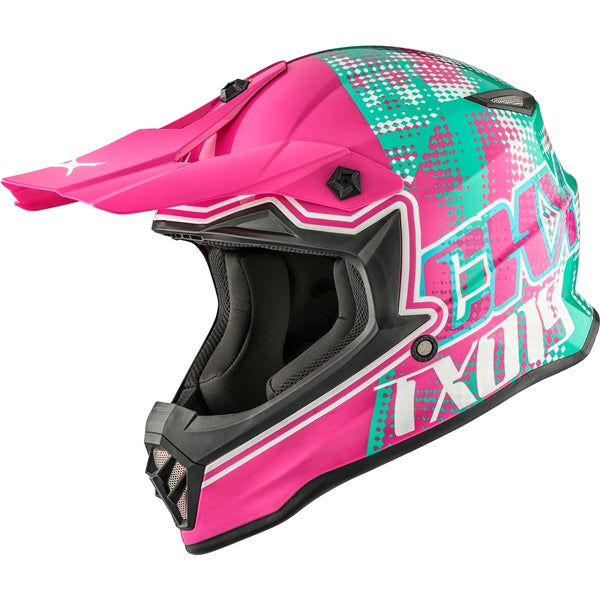 CKX TX019Y Off-Road Helmet Gleam S Pink, Green - Driven Powersports
