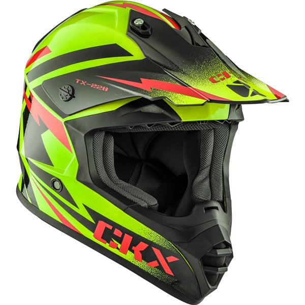 CKX TX228 Off-Road Helmet Bolt High-Visibility Yellow L - Driven Powersports