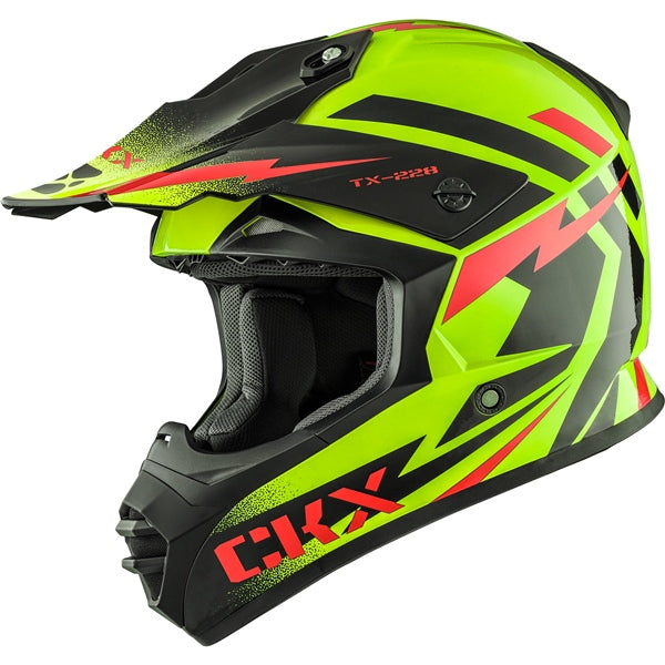 CKX TX228 Off-Road Helmet Bolt High-Visibility Yellow L - Driven Powersports