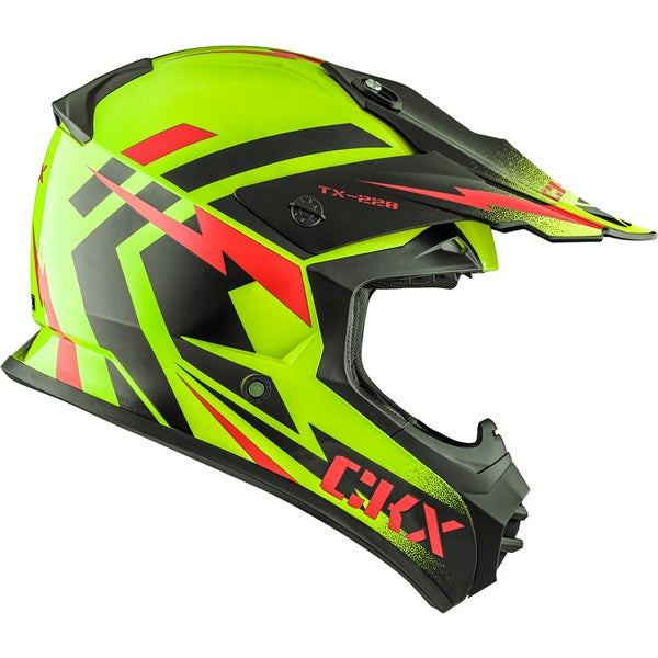 CKX TX228 Off-Road Helmet Bolt High-Visibility Yellow L - Driven Powersports