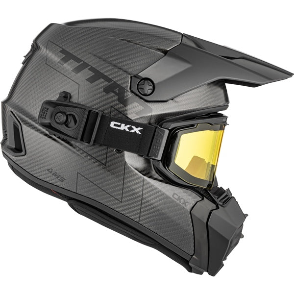 CKX Titan AMS Carbon Helmet Solid Double Titanium XS - Driven Powersports