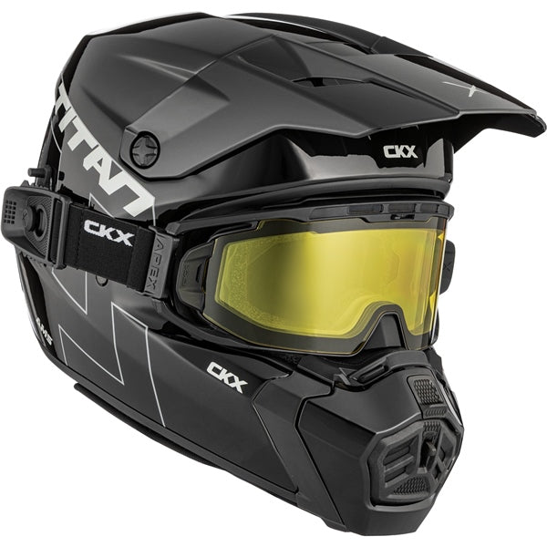 CKX Titan AMS Helmet Solid Double Black S - Driven Powersports