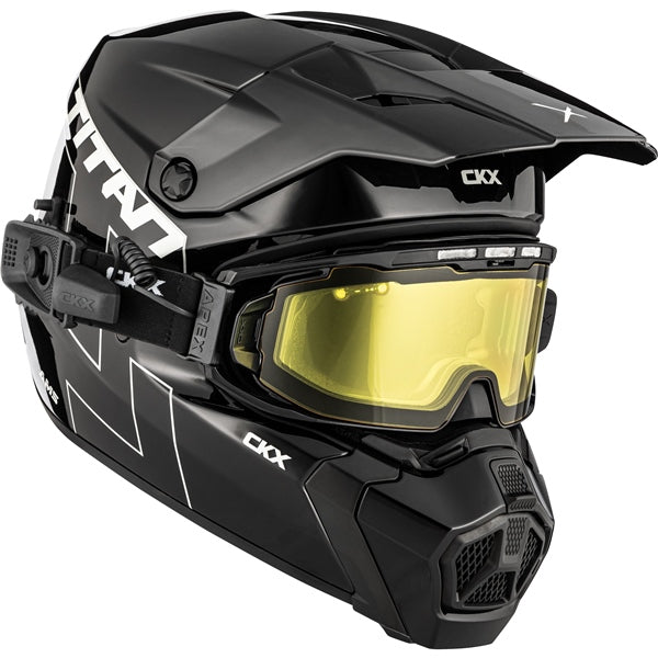 CKX Titan AMS Helmet Solid Electric Black XL - Driven Powersports
