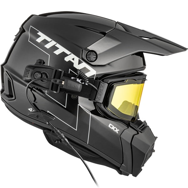 CKX Titan AMS Helmet Solid Electric Black XL - Driven Powersports