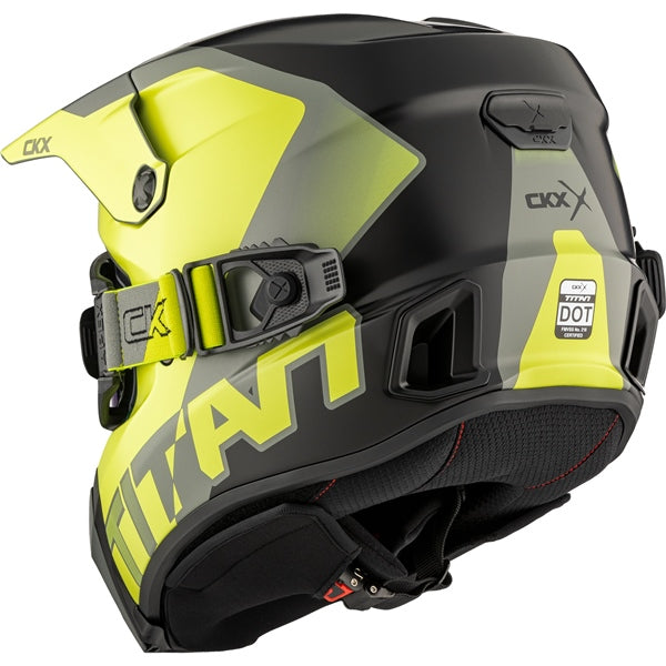CKX Titan AMS Helmet Nunavut Double Lime Matte L - Driven Powersports