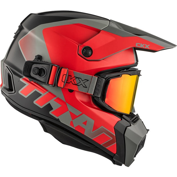 CKX Titan AMS Helmet Nunavut Double Red Matte S - Driven Powersports