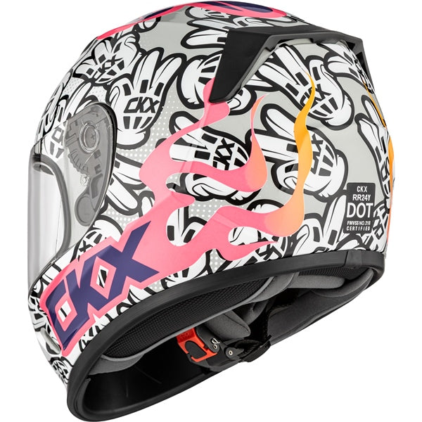 CKX RR24Y Helmet Peace Double White L - Driven Powersports