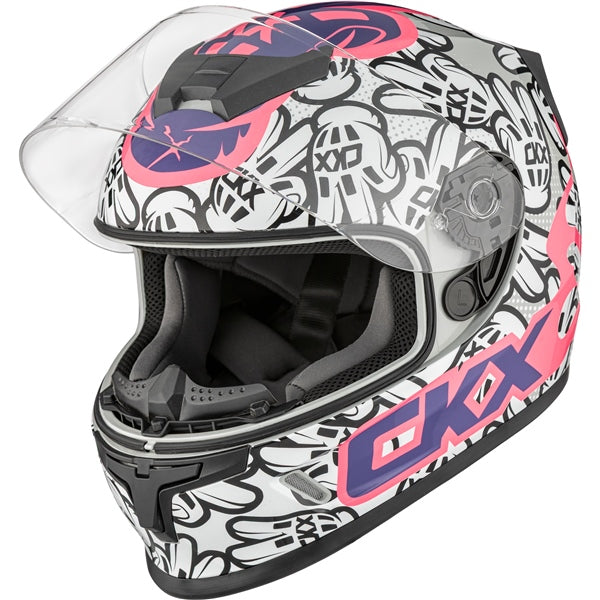 CKX RR24Y Helmet Peace Double White L - Driven Powersports