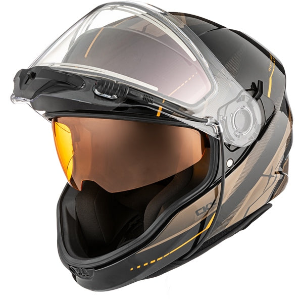 CKX Contact Free-Face Helmet Artik Electric Brown/Orange XL - Driven Powersports
