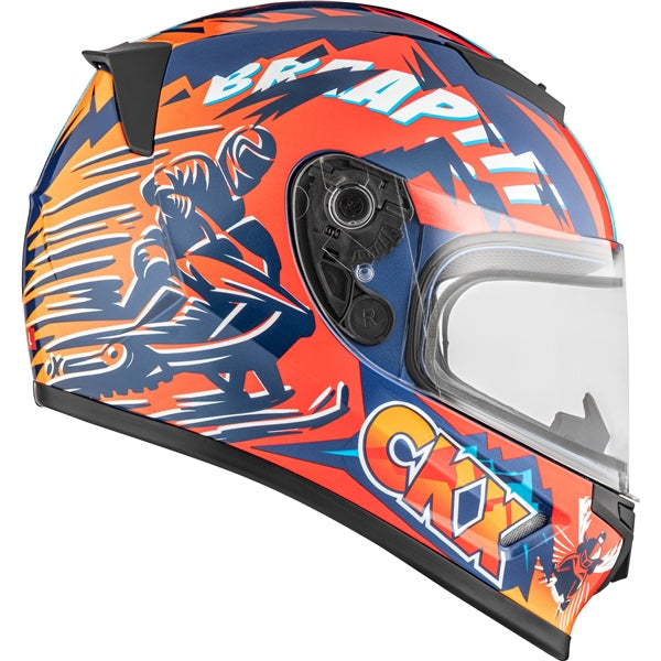 CKX RR24Y Helmet Sleeder Double Orange/Red L - Driven Powersports