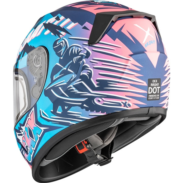 CKX RR24Y Helmet Sleeder Double Blue/Pink XL - Driven Powersports