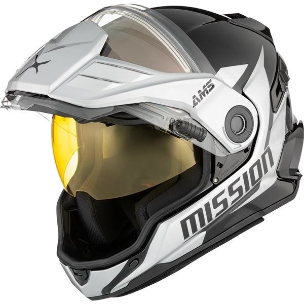 CKX Mission Free-Face Helmet Alaska Double Silver XL - Driven Powersports