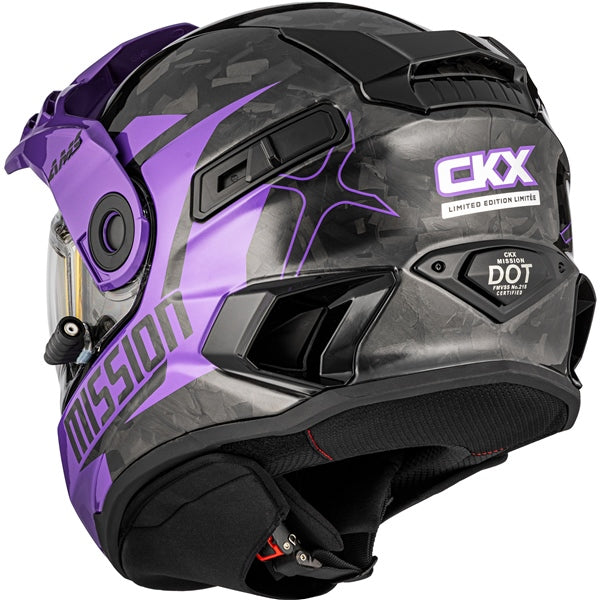 CKX Mission Free-Face Helmet - Carbon limited edition Alaska Electric XL - Driven Powersports