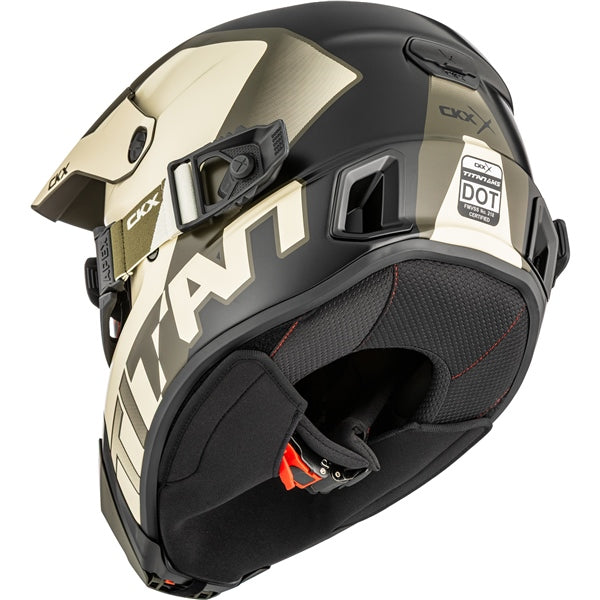 CKX Titan AMS Helmet Nunavut Double Beige/Green M - Driven Powersports