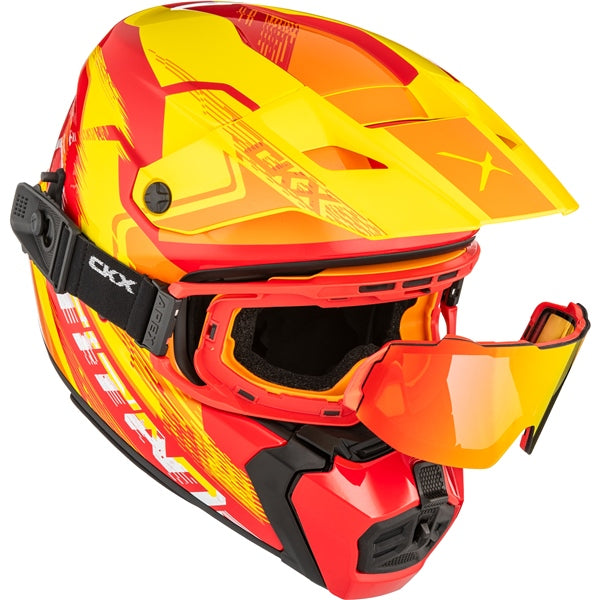 CKX Titan AMS Helmet Concordia Double Red/Orange/Yellow 3XL - Driven Powersports