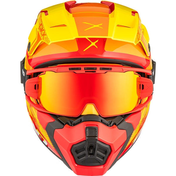 CKX Titan AMS Helmet Concordia Double Red/Orange/Yellow 3XL - Driven Powersports