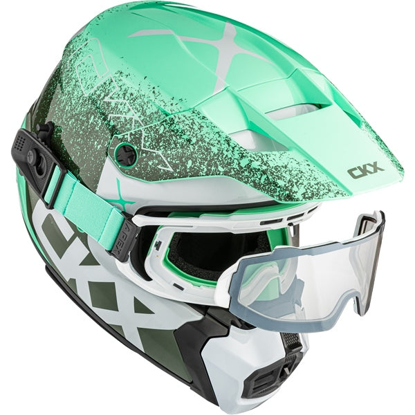 CKX Titan AMS Helmet Vaneer Double Green M - Driven Powersports