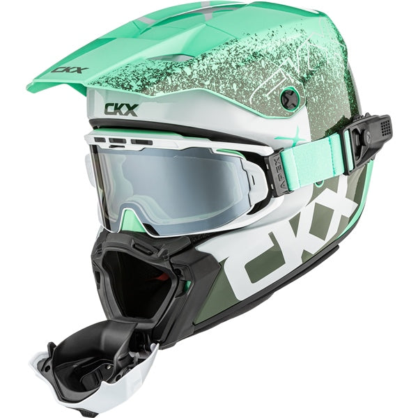 CKX Titan AMS Helmet Vaneer Double Green M - Driven Powersports