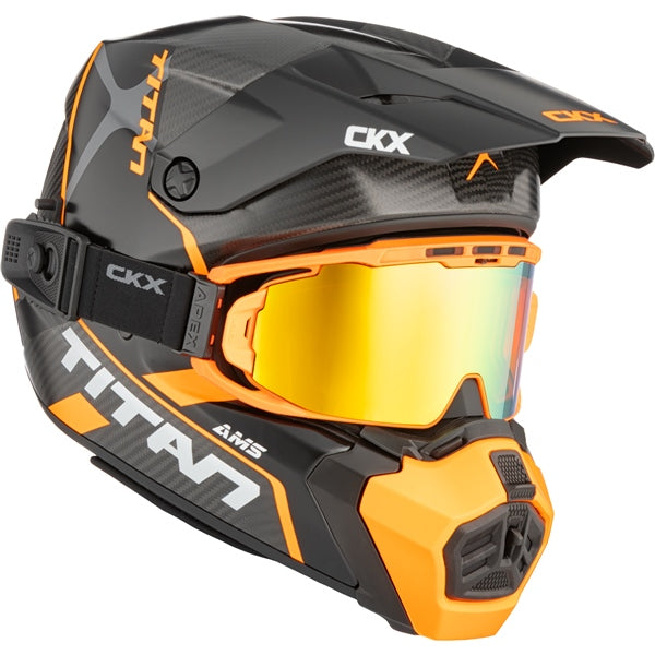 CKX Titan AMS Carbon Helmet Conrod Double Orange M - Driven Powersports