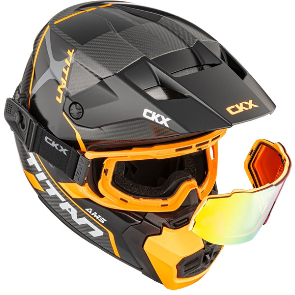 CKX Titan AMS Carbon Helmet Conrod Double Orange M - Driven Powersports