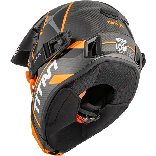 CKX Titan AMS Carbon Helmet Conrod Double Orange M - Driven Powersports