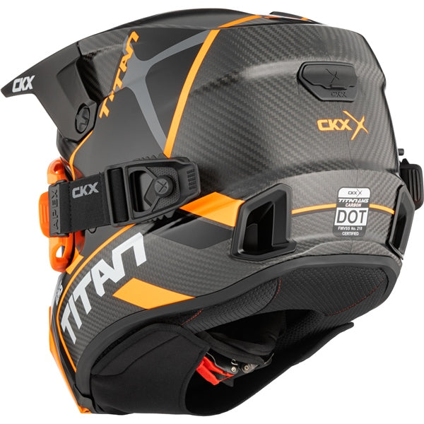 CKX Titan AMS Carbon Helmet Conrod Double Orange M - Driven Powersports