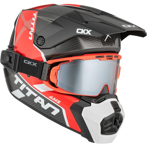 CKX Titan AMS Carbon Helmet Conrod Double Red S - Driven Powersports